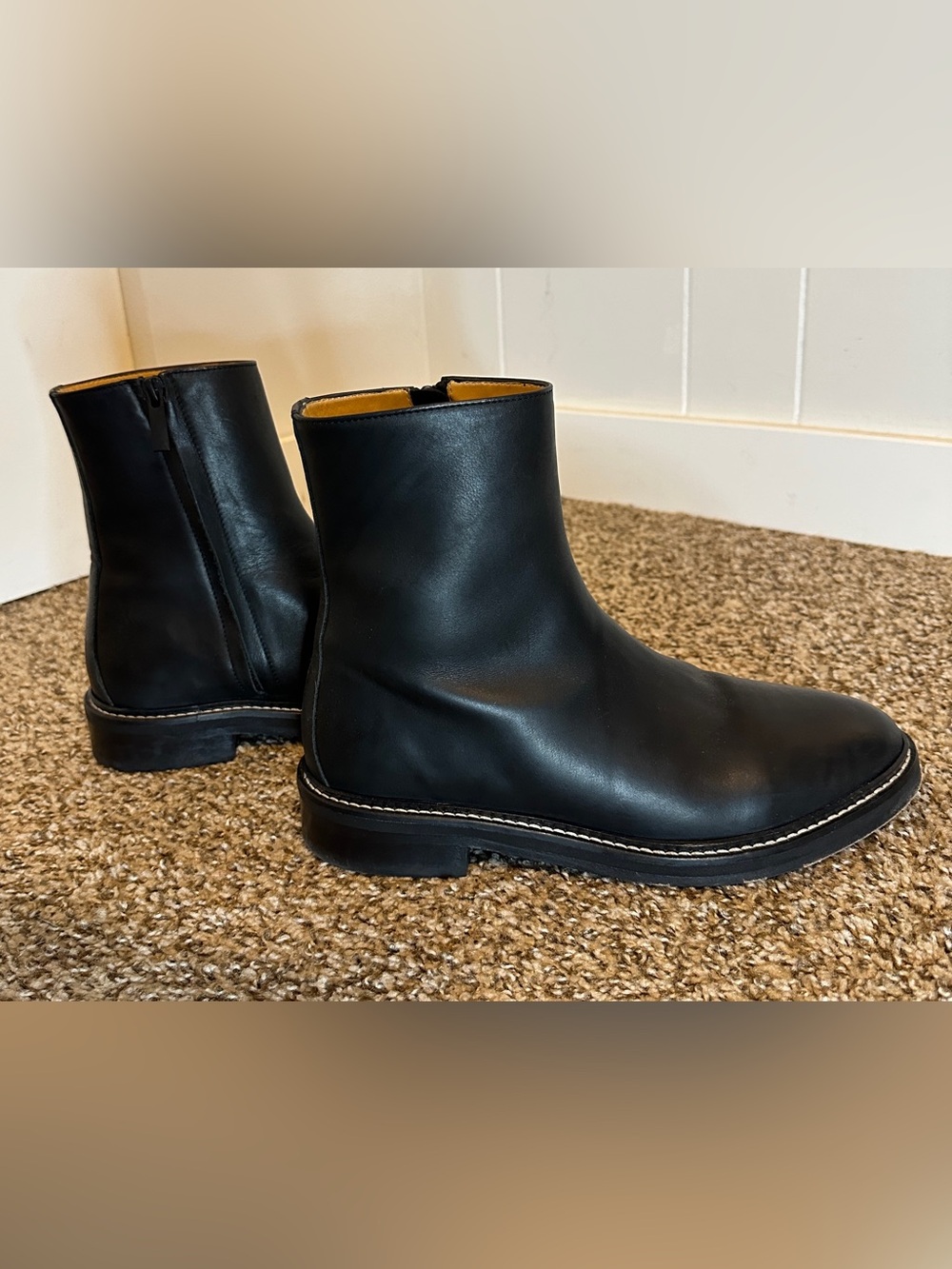 Jenni Kayne Blake Ankle Boot Black Leather Zip EU 40 US 9.5/10 - Picture 4 of 11